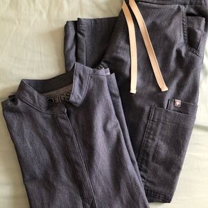 FIGS HEATHER DENIM SET